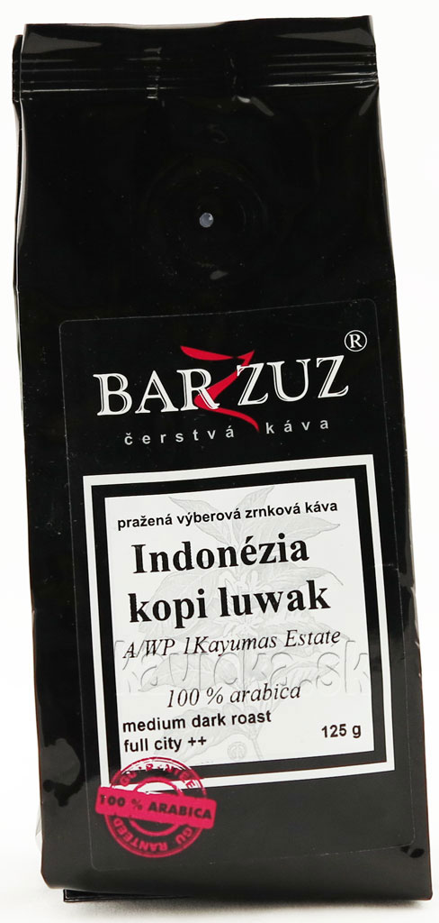 kava-BARZZUZ-INDONEZIA-KOPI-LUWAK-250g-zrnkova